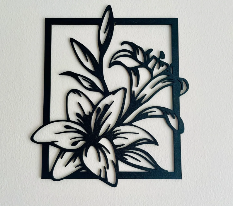Lilly Wall Decor — 3D printed by Moon Studio 3D